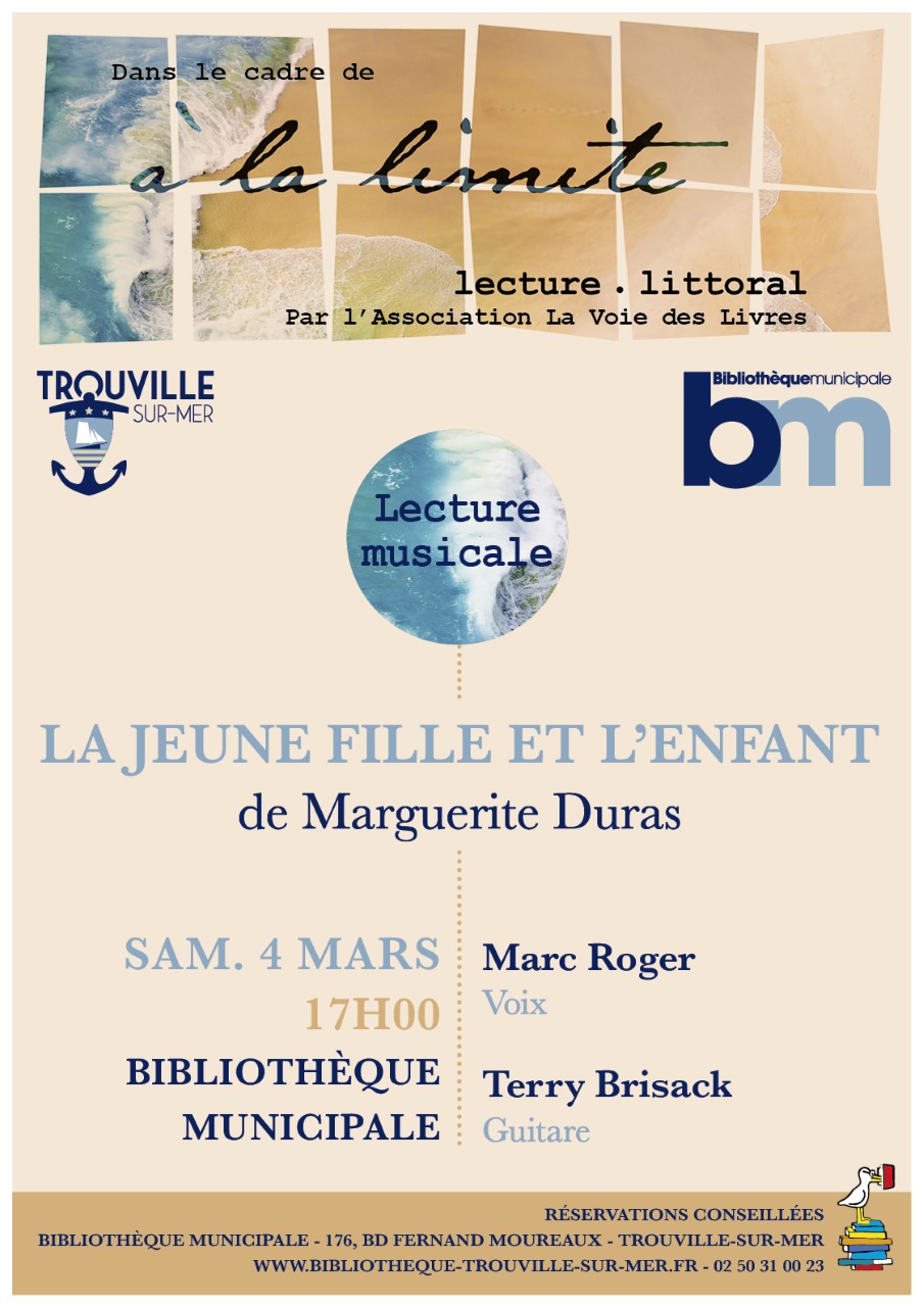 Lecture musicale : « La jeune fille et l’enfant » de Marguerite Duras, par Marc Roger et Terry Brisack