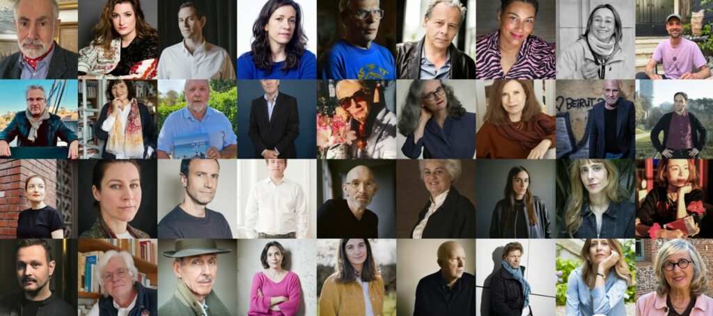 Mosaïque de photos des auteurs du salon du livre 2026